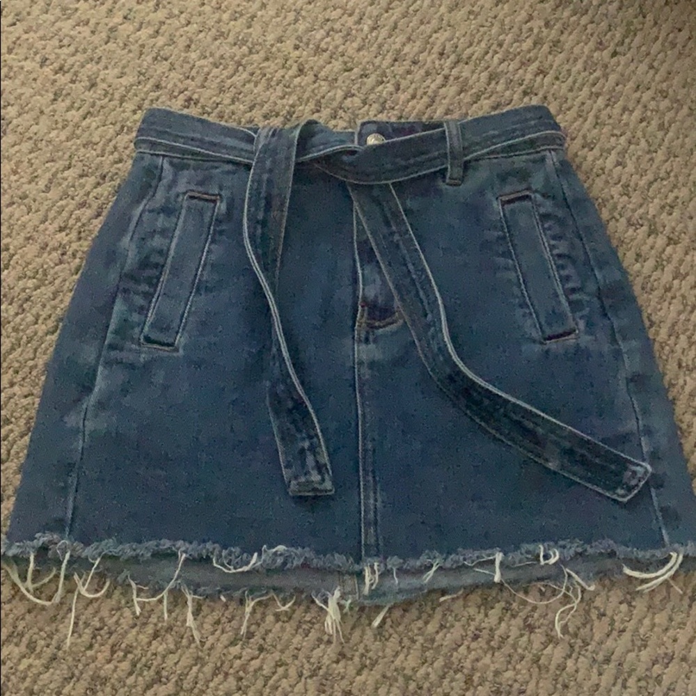 pacsun jean skirt
